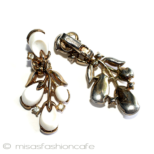 （画像用） Trifari　 トリファリ フラワーイヤリング