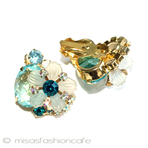 （画像用） Juliana花イヤリング