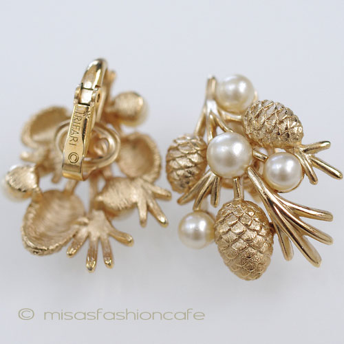 （画像用） クラウントリファリ Trifari イヤリング