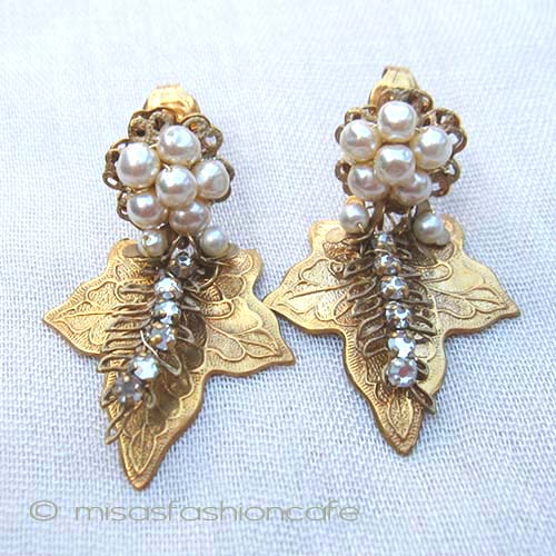 （画像用） Miriam Haskell ミリアムハスケル イヤリング