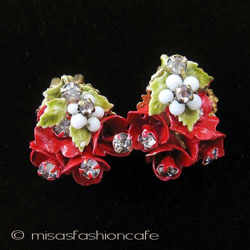 （画像用） Robert イヤリング 　フラワーブーケ