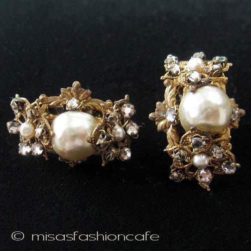 （画像用） Miriam Haskell ミリアムハスケル イヤリング