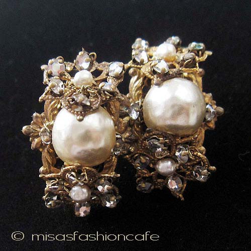 （画像用） Miriam Haskell ミリアムハスケル イヤリング