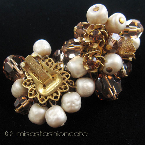 （画像用） DeMario NY イヤリング お花・バロックパール