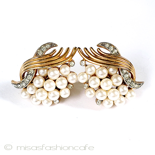 （画像用） クラウン　トリファリ Trifari　イヤリング