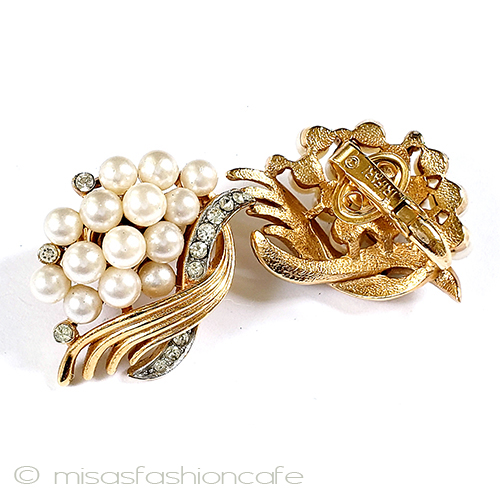 （画像用） クラウン　トリファリ Trifari　イヤリング