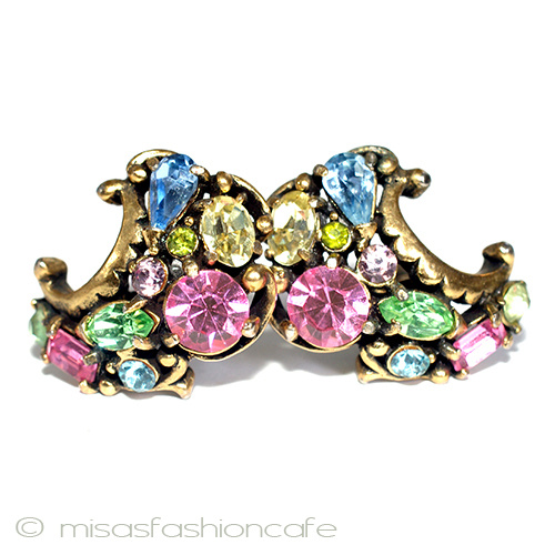 （画像用） Hollycraft　イヤリング パステル・ラインストーン