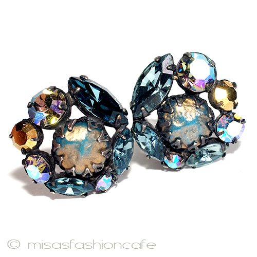 （画像用） アンティークジュエリー バロックパールイヤリング