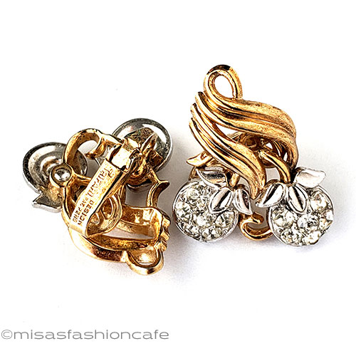 （画像用） Trifari　 トリファリ クリスタル　イヤリング