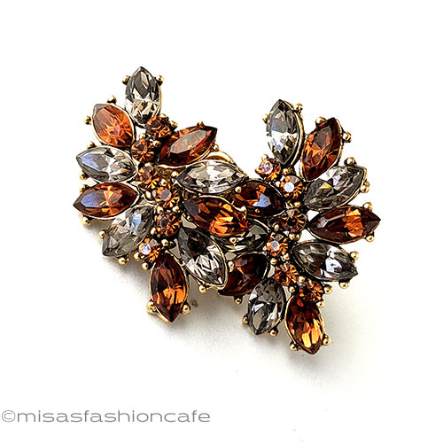 （画像用） Trifari　 トリファリ クリスタル　イヤリング