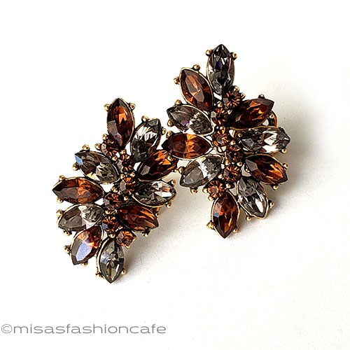 （画像用） Trifari　 トリファリ クリスタル　イヤリング