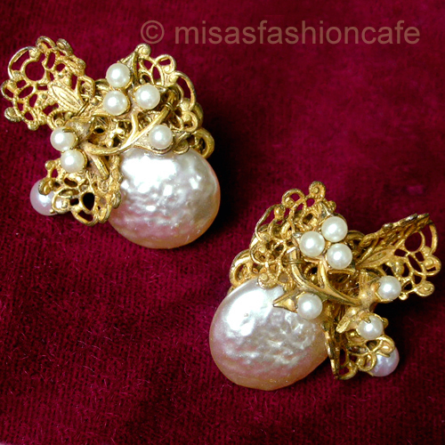 （画像用） Miriam Haskell ミリアムハスケル イヤリング