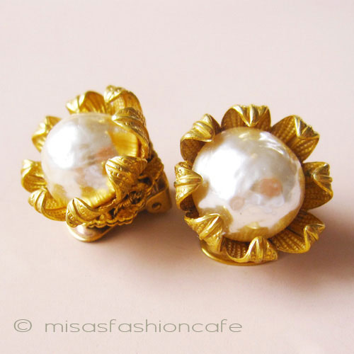 （画像用） Miriam Haskell ミリアムハスケル イヤリング