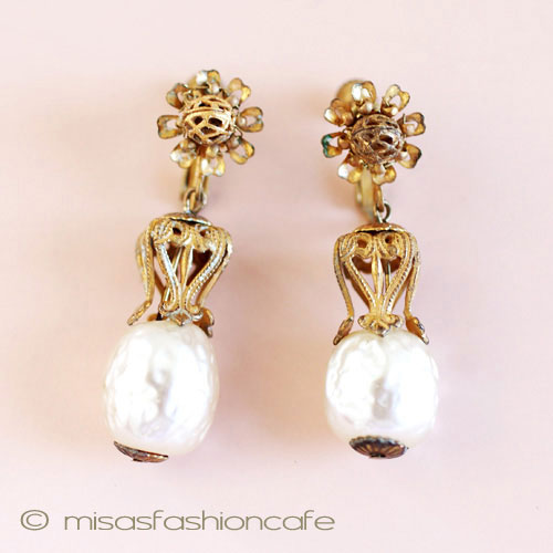 （画像用） Miriam Haskell ミリアムハスケル イヤリング