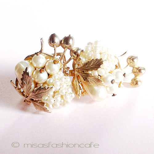 （画像用） Haskell初期　イヤリング パールさくらんぼイヤリング