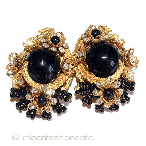 （画像用） StanleyHaglerハグラー 希少M&M花イヤリング