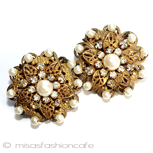 （画像用） ミリアムハスケル フローラルイヤリング