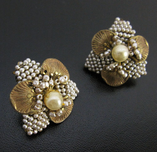 （画像用） Miriam Haskell ミリアムハスケル イヤリング