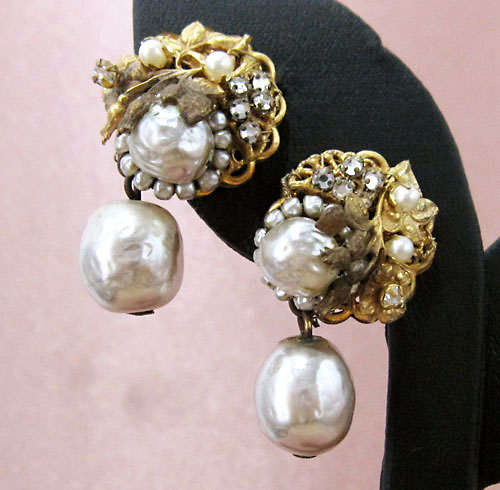 （画像用） Miriam Haskell ミリアムハスケル イヤリング