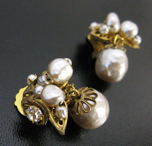 （画像用） Miriam Haskell ミリアムハスケル イヤリング