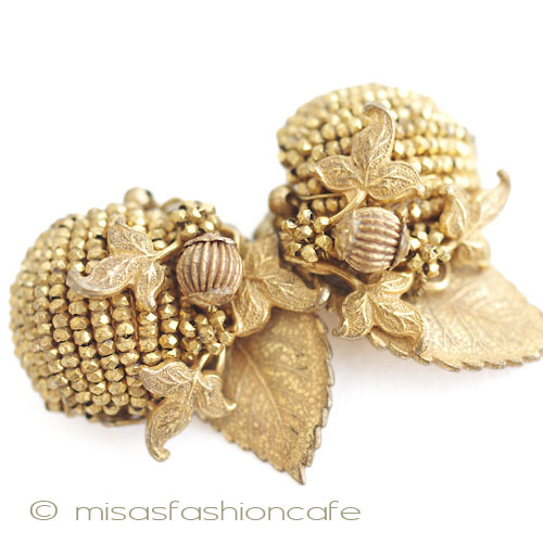 （画像用） Ｄｅ Ｍａｒｉｏ ＮＹ Goldリーフイヤリング