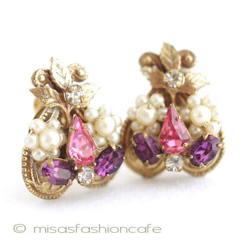 （画像用） Ｒｏｂｅｒｔ　イヤリング 小花パール・ビジュー