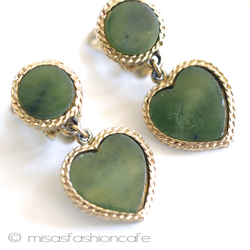 （画像用） ＳＷＯＢＯＤＡ・スワボダ 翡翠のハートイヤリング