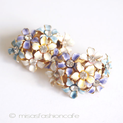 （画像用） ＳＡＮＤＯＲ　イヤリング RSのお花ブーケ