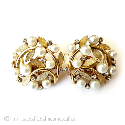 （画像用） ヴィンテージイヤリング トリファリ　リース