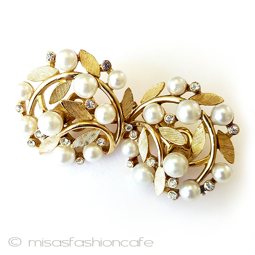 （画像用） ヴィンテージイヤリング トリファリ　リース