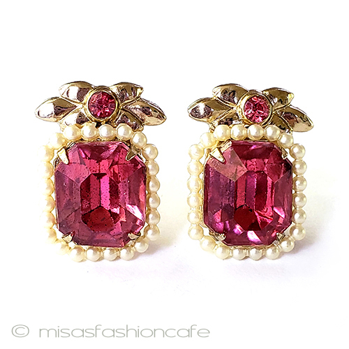 （画像用） ヴィンテージアクセサリー CORO　ビジュー＆パール