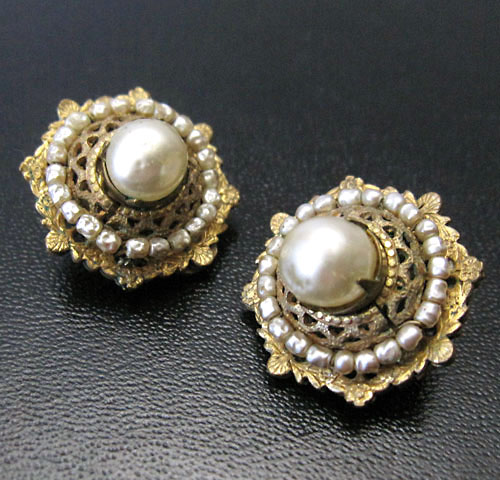 （画像用） Miriam Haskell　 ミリアムハスケル イヤリング