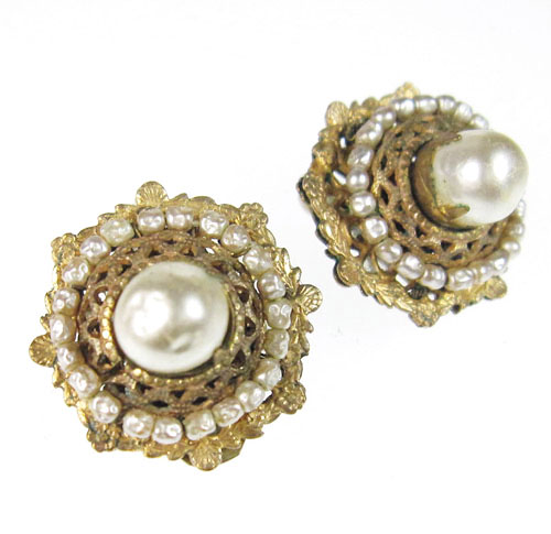 （画像用） Miriam Haskell　 ミリアムハスケル イヤリング