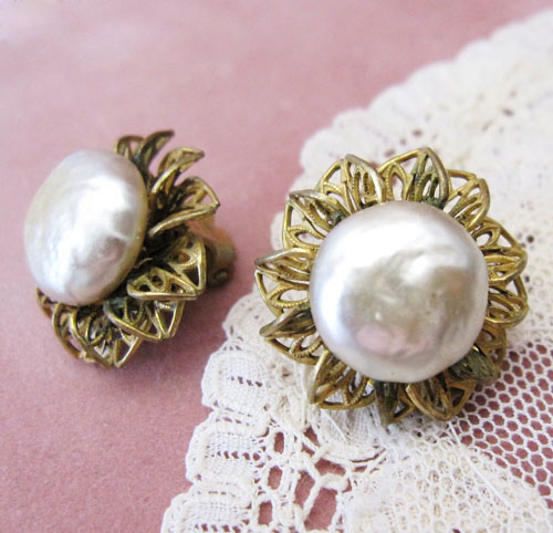 （画像用） Miriam Haskell　 ミリアムハスケル イヤリング