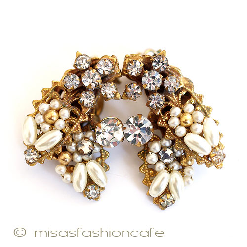 （画像用） Ｒｏｂｅｒｔ　イヤリング パールRSフローラル