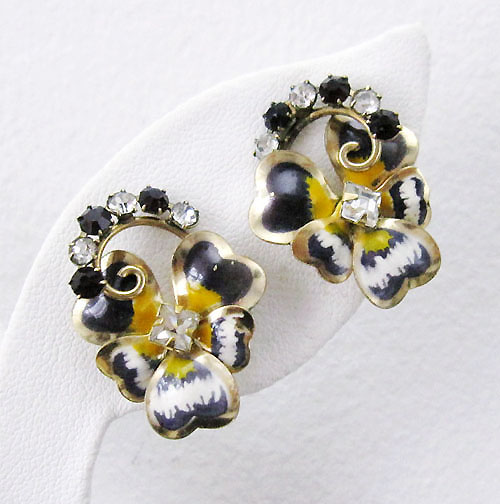 （画像用） 14Kgfスミレのお花イヤリング