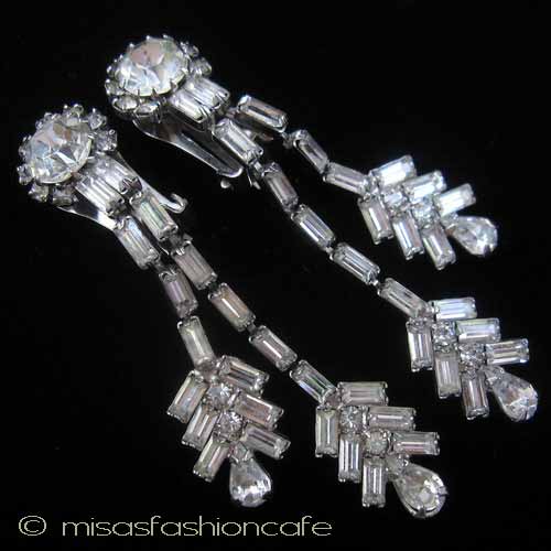 （画像用） Weiss　イヤリング 　豪華２連ドロップ