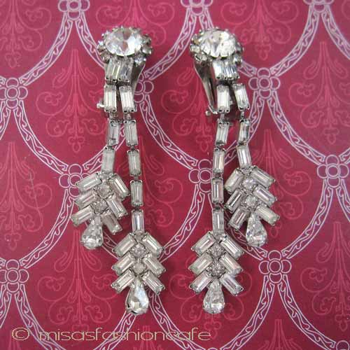 （画像用） Weiss　イヤリング 　豪華２連ドロップ