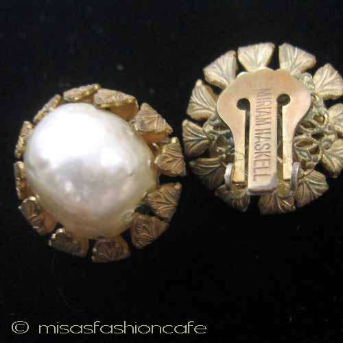 （画像用） Miriam Haskell ミリアムハスケル イヤリング