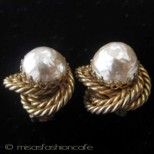 （画像用） Miriam Haskell ミリアムハスケル イヤリング