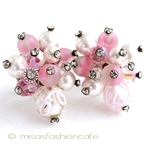 （画像用） Ｖｅｎｄｏｍｅヴァンドーム　 パール・ガラス　イヤリング