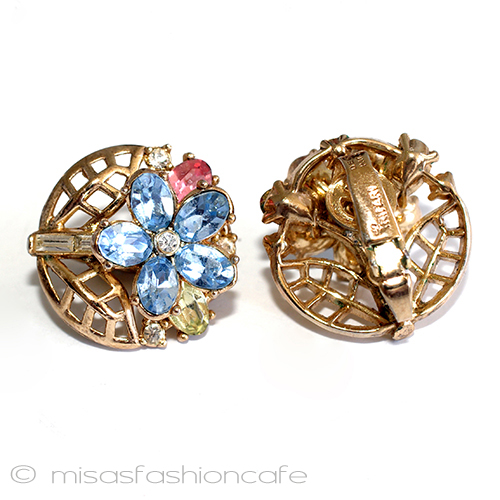 （画像用） Ｔｒｉｆａｒｉ　 トリファリ パステルの花　イヤリング