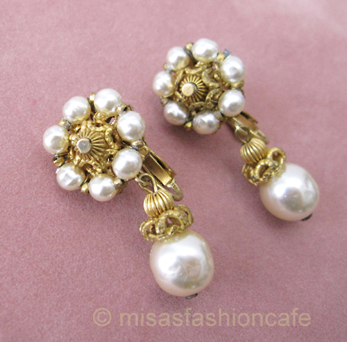 （画像用） Miriam Haskell ミリアムハスケル イヤリング