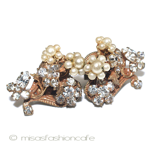 （画像用） Ｒｏｂｅｒｔ　イヤリング パールRSの花イヤリング