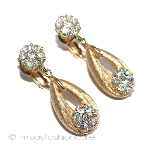 （画像用） Trifari　 トリファリ RSの花イヤリング