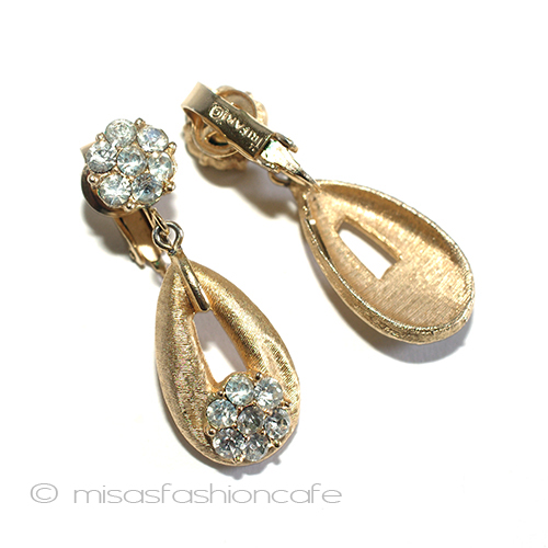 （画像用） Trifari　 トリファリ RSの花イヤリング