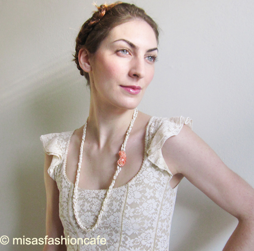 （画像用） 豪華 珊瑚・真珠・14金 　ネックレス