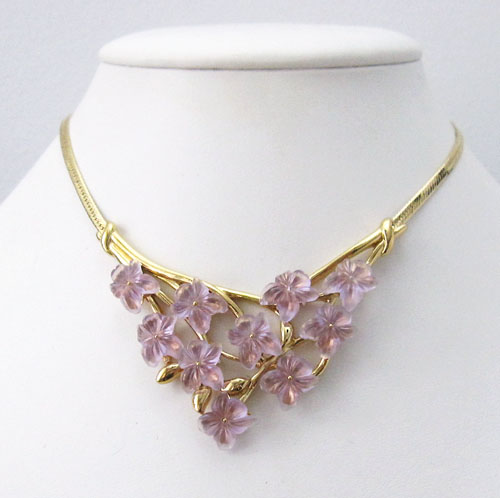 （画像用） Ｔｒｉｆａｒｉ　トリファリ スミレの花ネックレス