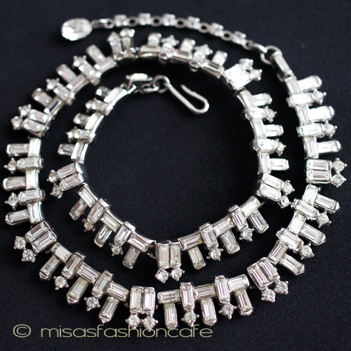 （画像用） Trifari トリファリ クリスタル ネックレス