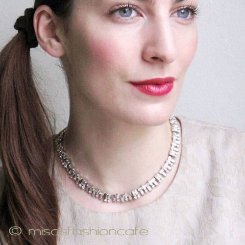 （画像用） Trifari トリファリ クリスタル ネックレス